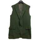 【中古】Carol Christian Poell FALL01 02 ジレ グリーン サイズ:50 【070925】(キャロルクリスチャンポエル)