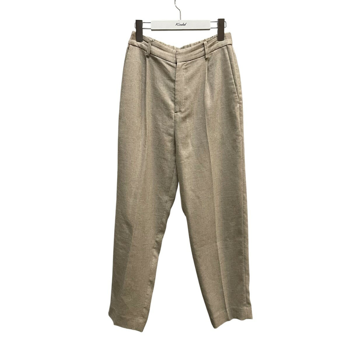 【中古】UNITED ARROWS TOKYO　Spiree IAS タック テーパードパンツ スラックスパンツ 15141992999 ベージュ サイズ：38 【070925】（ユナイテッドアローズ）