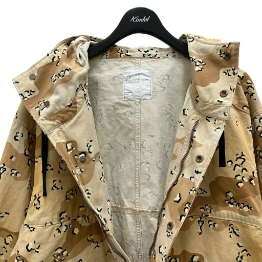 【中古】ANCELLM CAMO ZIPUP HOODIE デザートカモ ジップアップフーディー ANC-SH64 ベージュ サイズ:1 【080925】(アンセルム)