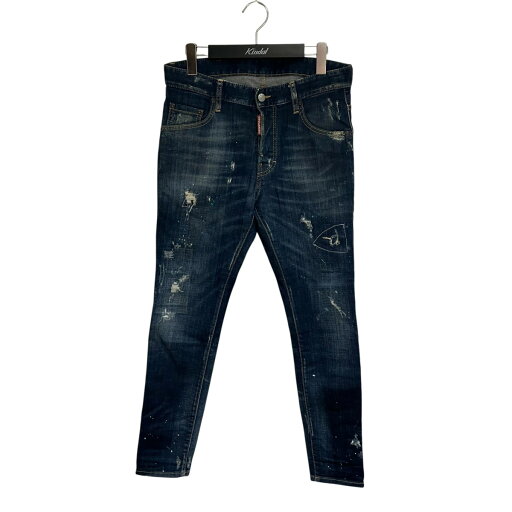 【中古】DSQUARED2 ダメージ加工デニムパンツ S74LA0898 S30342 インディゴ サイズ:44 【090925】(ディースクエアード) 【中古】DSQUARED2 ダメージ加工デニムパンツ S74LA0898 S30342 インディゴ サイズ:44 【090925】(ディースクエアード)
