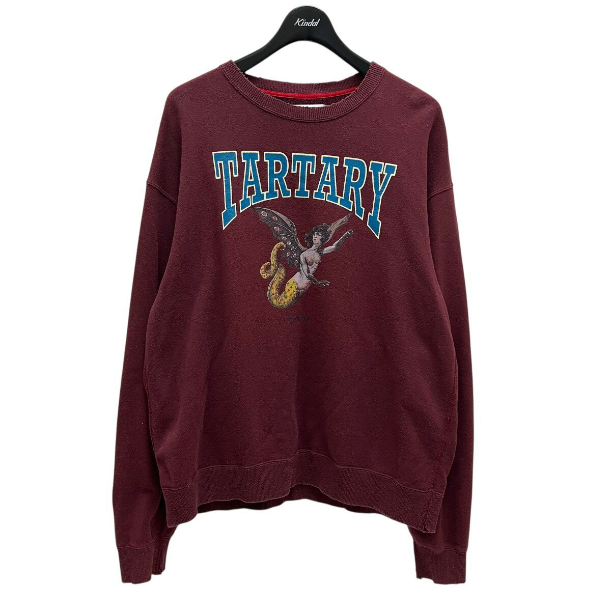 【中古】DIET BUTCHER　Vintage crew neck titan クルーネックスウェット エンジ サイズ：2 【100925】..