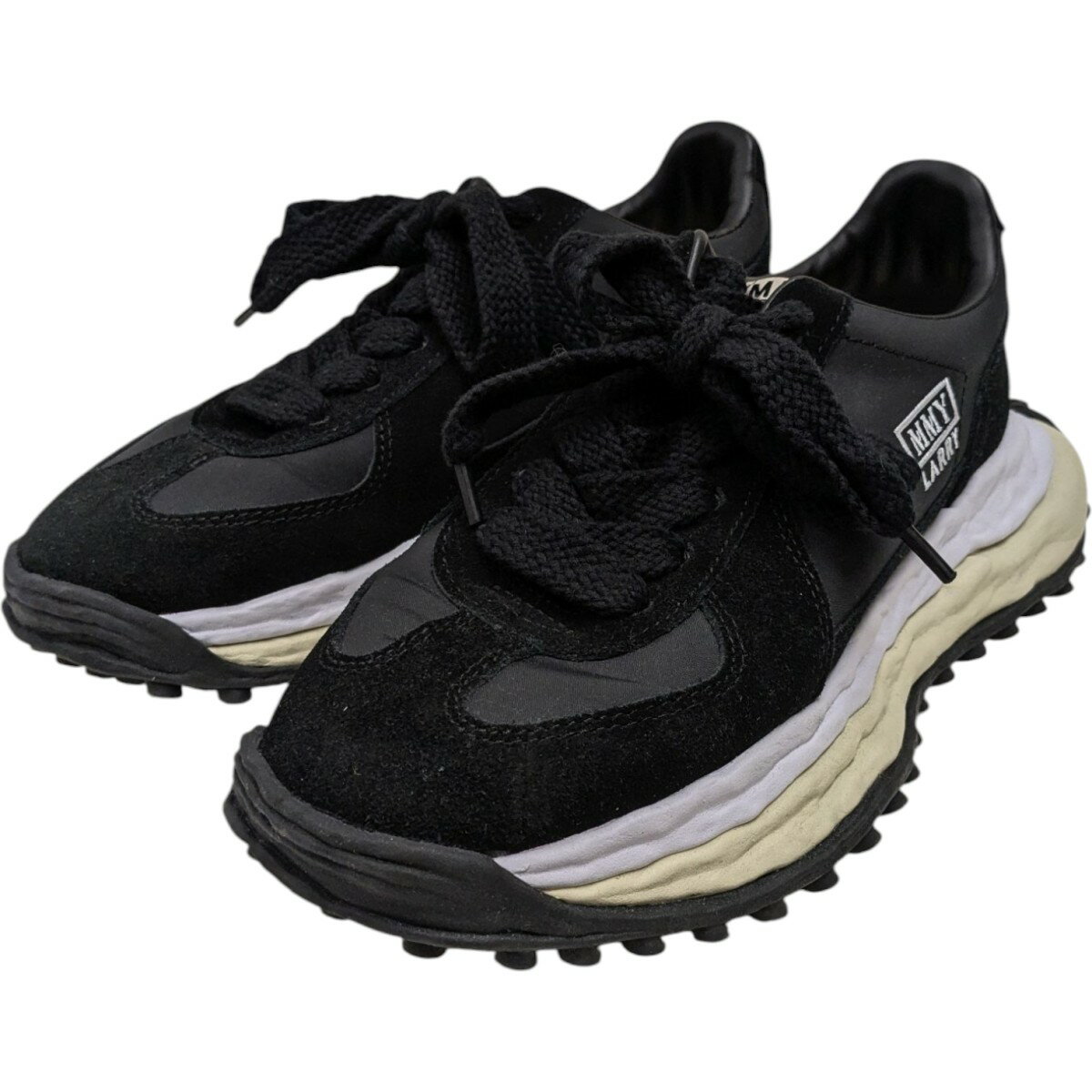 【中古】Maison MIHARA YASUHIROスニーカー ブラック サイズ：42【価格見直し】