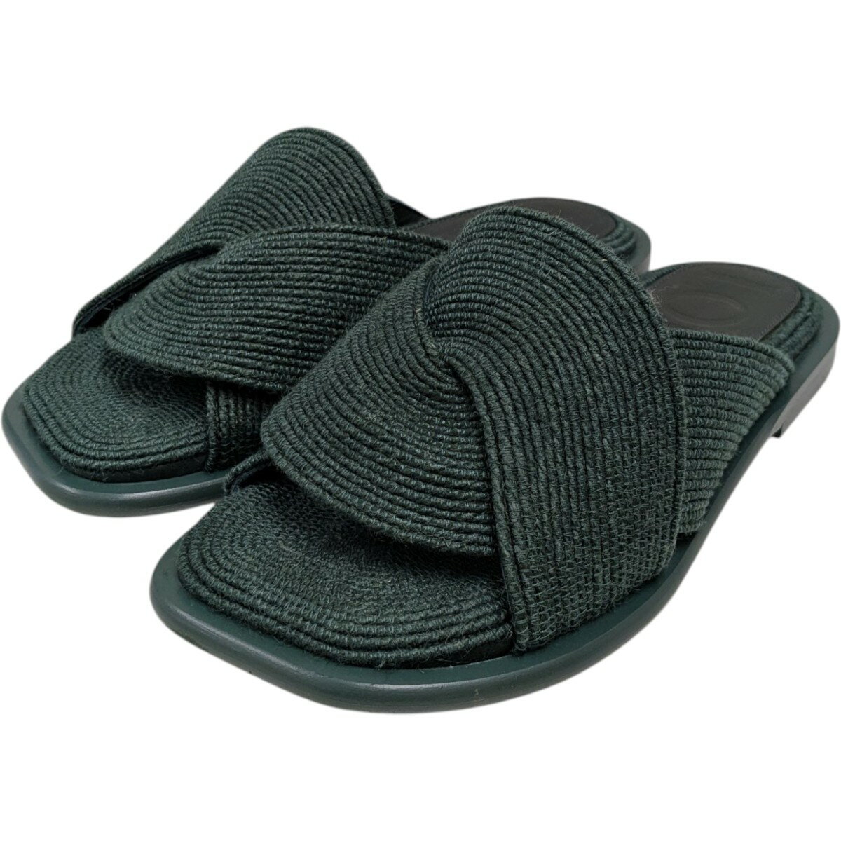 【中古】LOEWEサンダル グリーン サイズ：40【価格見直し】