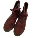 【中古】JIMMY CHOO サイドジップスタッズブーツ ワインレッド サイズ:42 【120925】(ジミーチュウ)(4)