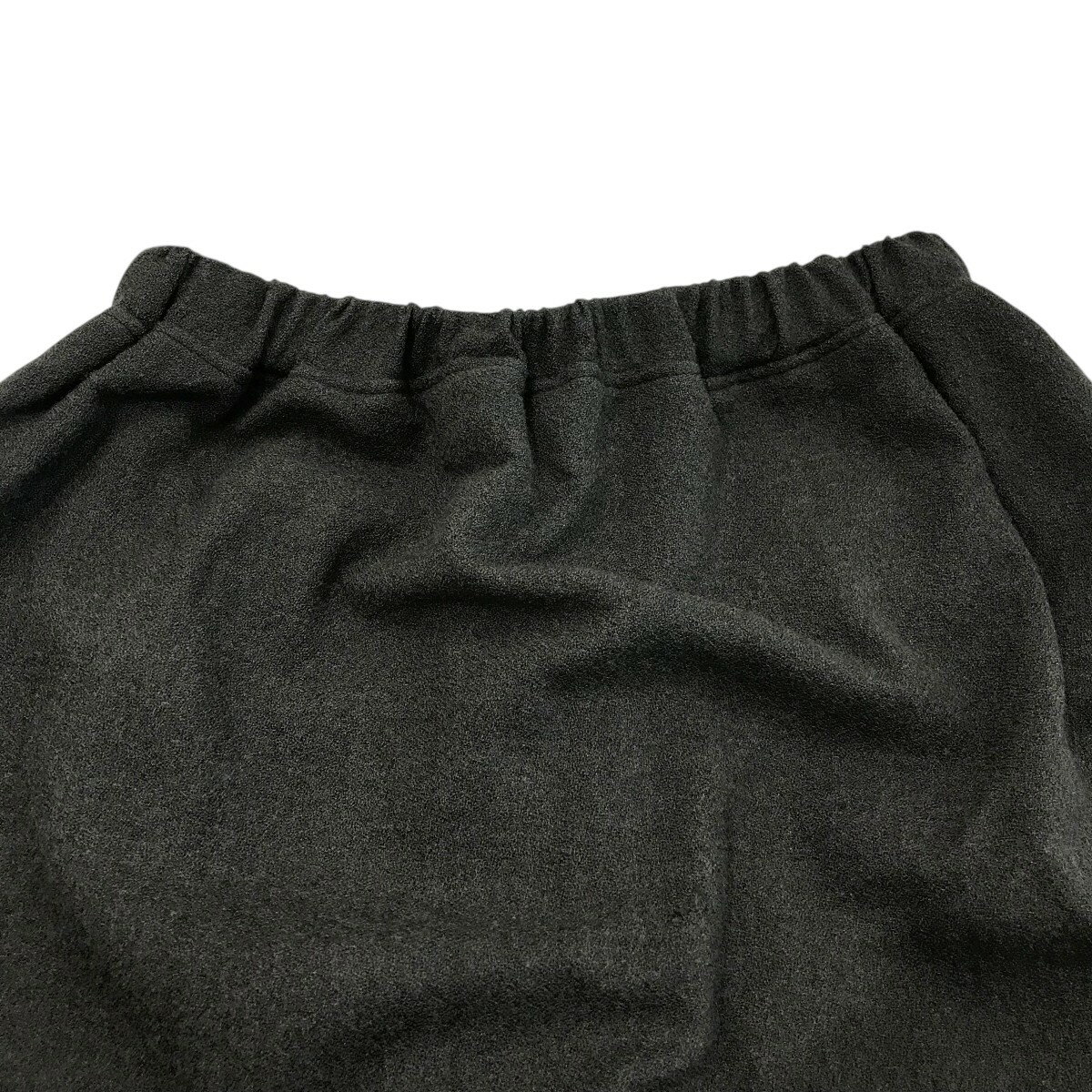 【中古】kujakuスカート付きウールイージーパンツ グレー サイズ：1【価格見直し】
