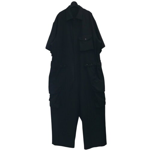 【中古】s’yte 「PE Stretch Twill Short Sleeve Military All-in-one」 ジャンプスーツ UI D01 904 ブラック 【120925】(サイトヨウジヤマモト) 【中古】s’yte 「PE Stretch Twill Short Sleeve Military All-in-one」 ジャンプスーツ UI D01 904 ブラック 【120925】(サイトヨウジヤマモト)
