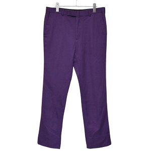 【中古】JOHN LAWRENCE SULLIVAN 2019SS SKINNY TROUSERS モヘヤ混スキニースラックスパンツ 2A001-0119-10 パープル サイズ:48 【130925】(ジョンローレンスサリバン)