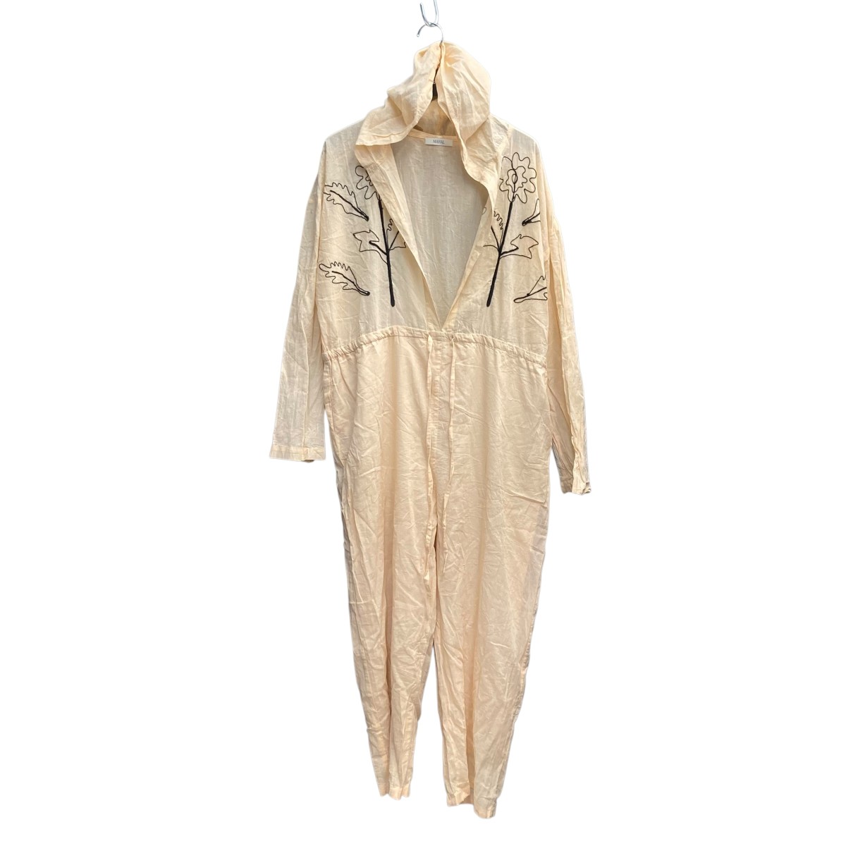 【中古】mahal　cord embroidery オールインワン ベージュ サイズ：free 【130925】（マハル）