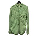 【中古】TAKAHIROMIYASHITA TheSoloIst. ダブルポケット長袖シャツ sb.0017b 黄緑 サイズ:M 【140925】(タカヒロミヤシタザソロイスト)