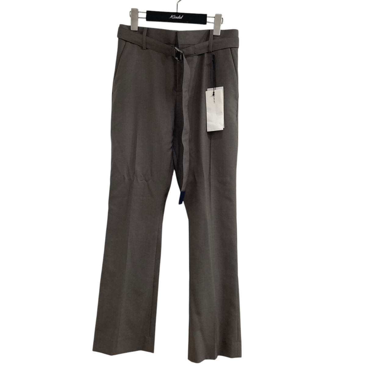 Rakuten - 【中古】sacaiスーチングパンツ 23-02953M Suiting Pants カーキ サイズ：0【価格見直し】