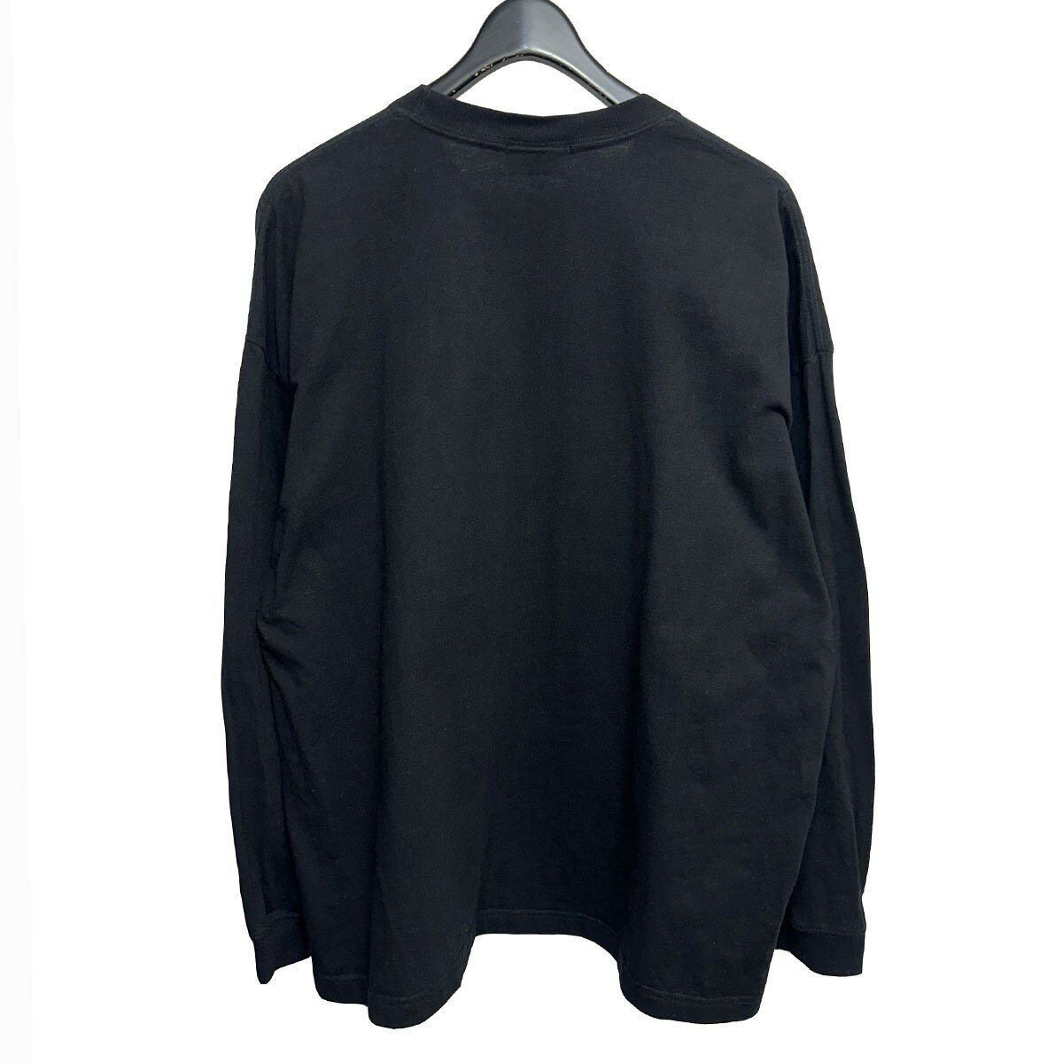 【中古】BUDSPOOL　LOGO PRINT 麻柄家紋長袖Tシャツ ブラック サイズ：L 【170925】（バッズプール）