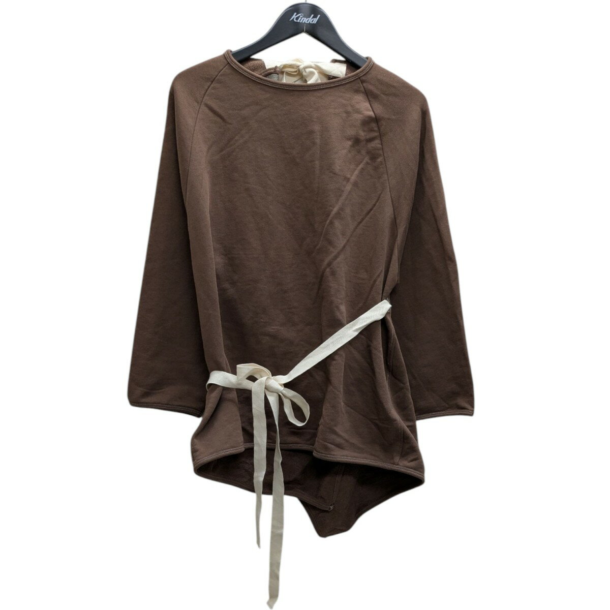 【中古】BASERANGE　API WRAP TOP スウェットラップトップ ブラウン サイズ：ONE SIZE 【190925】（ベ..