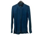 【中古】LANVIN デニムシャツ M17ML002 SS12 インディゴ サイズ:XS 【210925】(ランバン)