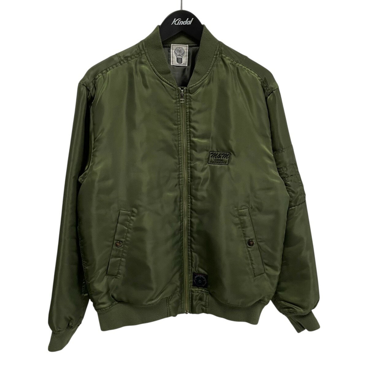 【中古】M＆M　MA-1ジャケット グリーン サイズ：M 【220925】（エムアンドエム）
