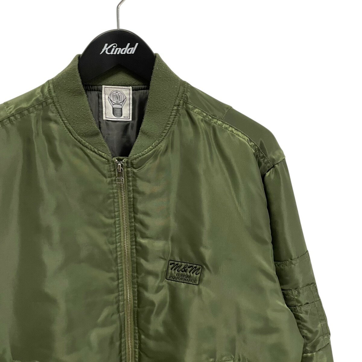 【中古】M＆M　MA-1ジャケット グリーン サイズ：M 【220925】（エムアンドエム）