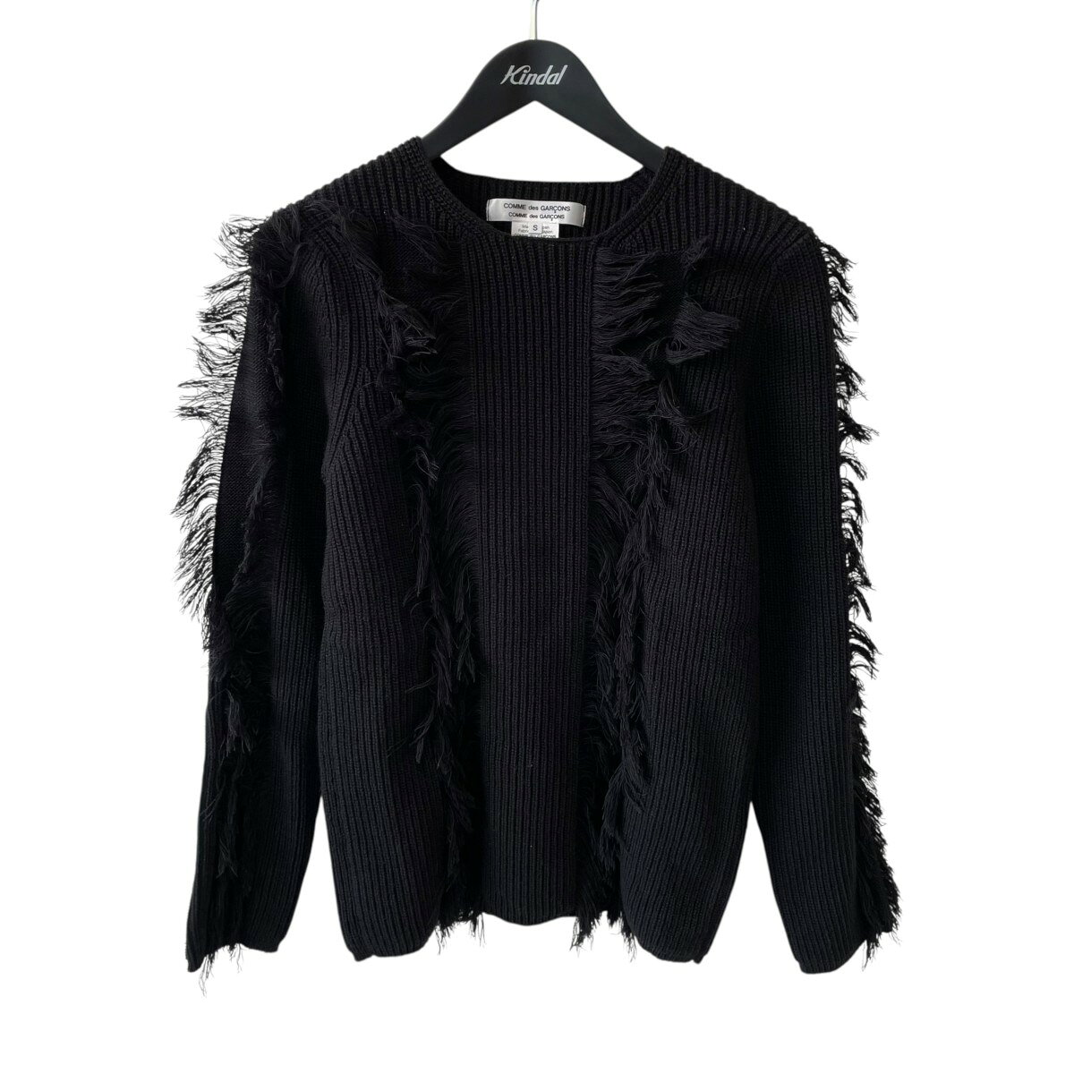 【中古】COMME des GARCONS COMME des GARCONS　25SS ニット RO-N503 ブラック サイズ：S 【270626】（コムデギャルソンコムデギャルソン）