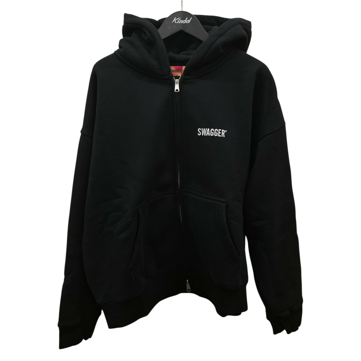 【中古】SWAGGER ロゴジップフーディ SWG24-HO04 ブラック サイズ:XL 【230925】(スワッガー)