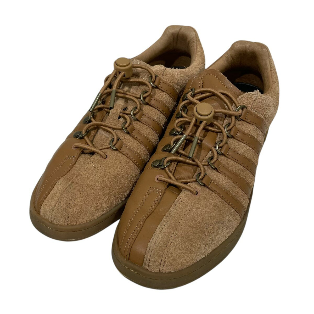 【中古】K-SWISS×Engineered Garmentsレザースニーカー CLASSIC GT クラシックジーティー 08728-216 ブ..
