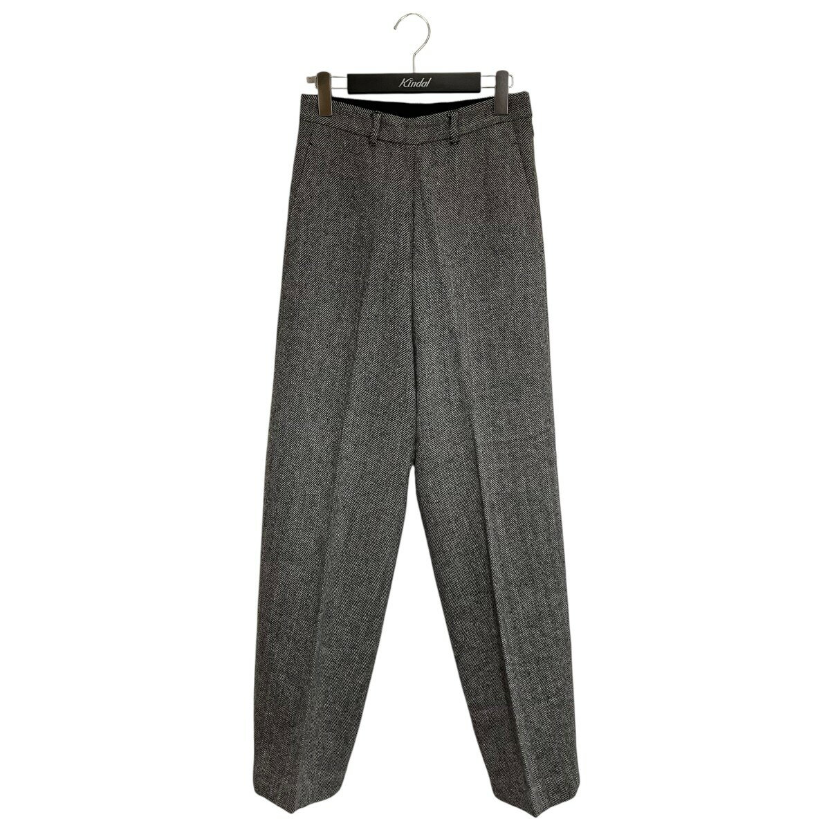【中古】6(ROKU) BEAUTY＆YOUTHヘリンボーンパンツ 8614-144-0428 HERRINGBONE PANTS グレー サイズ：3..