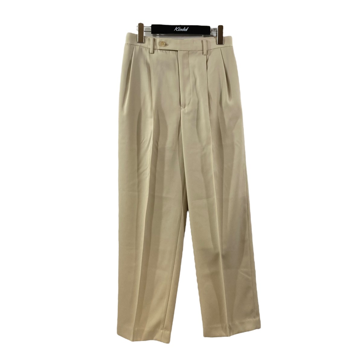 【中古】AURALEELIGHT WOOL MAX GABARDINE SLACKS スラックス A24SP05MG ベージュ サイズ:1【価格見直し】
