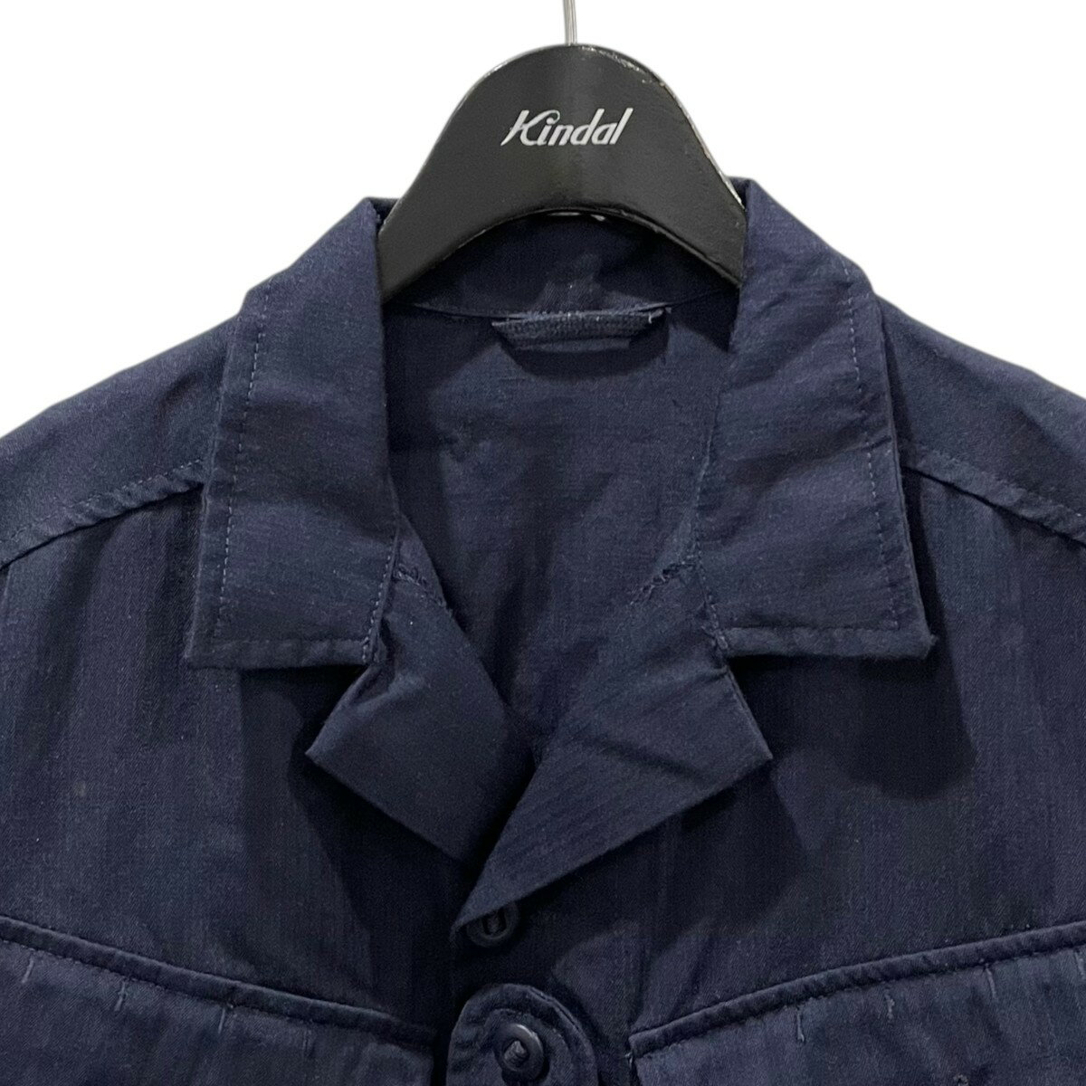 【中古】ROYAL NAVY　長袖ジャケット PCS SHIRT JACKET LSL／DC／0075 ネイビー サイズ：180/96 【270925】（イギリス海軍）