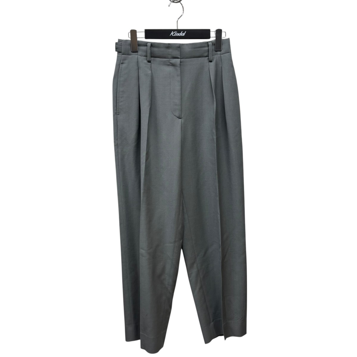 【中古】EBUREウールモヘアテーパード スラックス 3910600467 グレー サイズ:36【価格見直し】