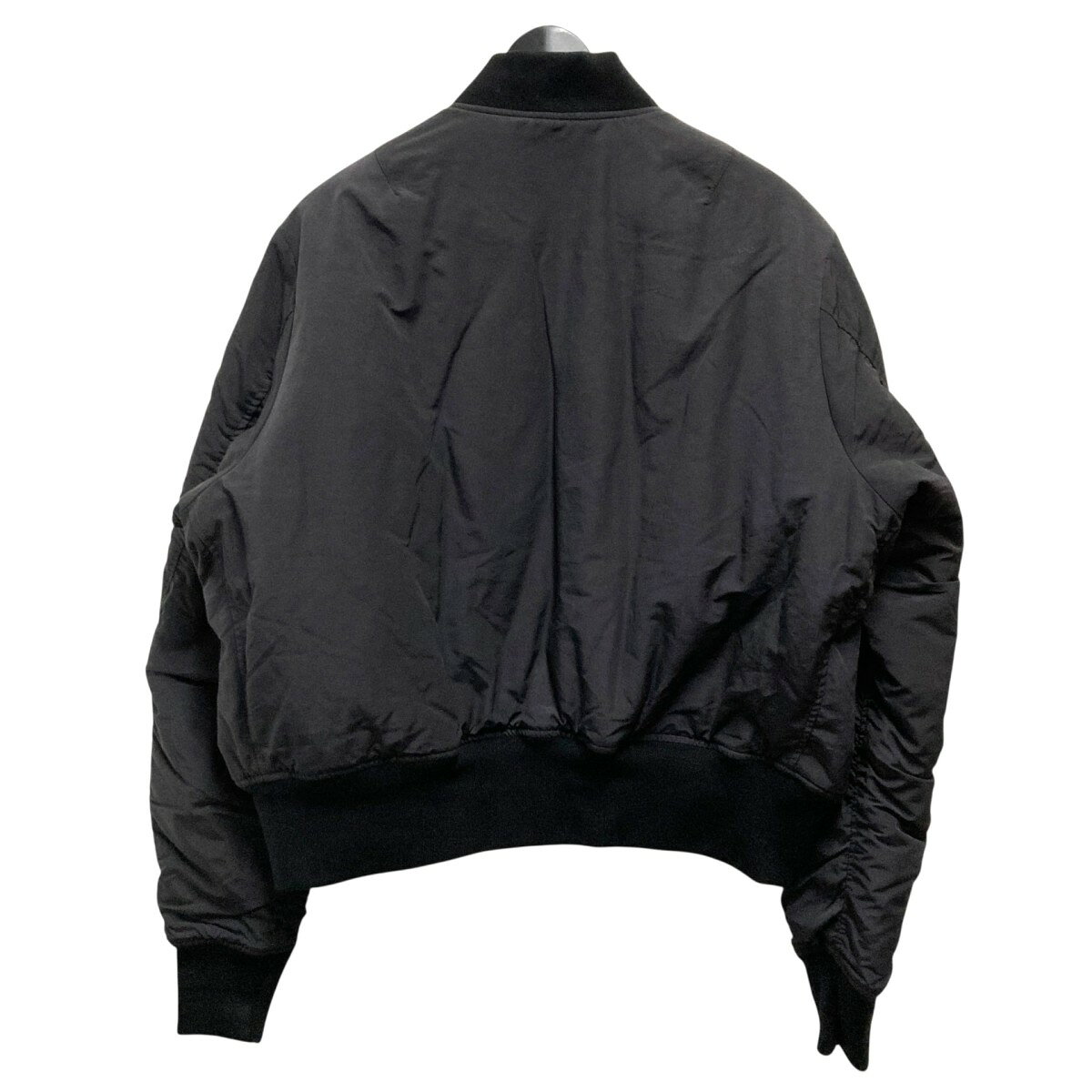 【中古】WIND AND SEA　FISHNET RECYCLED NYLON MA-1 M-1ジャケット WDS O RFN2 24 Q2 ブラック サイズ：S 【280925】（ウィンダンシー）