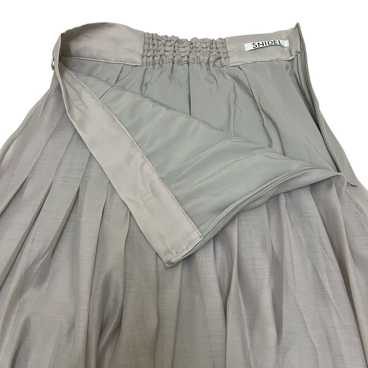 【中古】Snidel　プリーツスカート SWFS222095 グレージュ サイズ：1 【290925】（スナイデル）