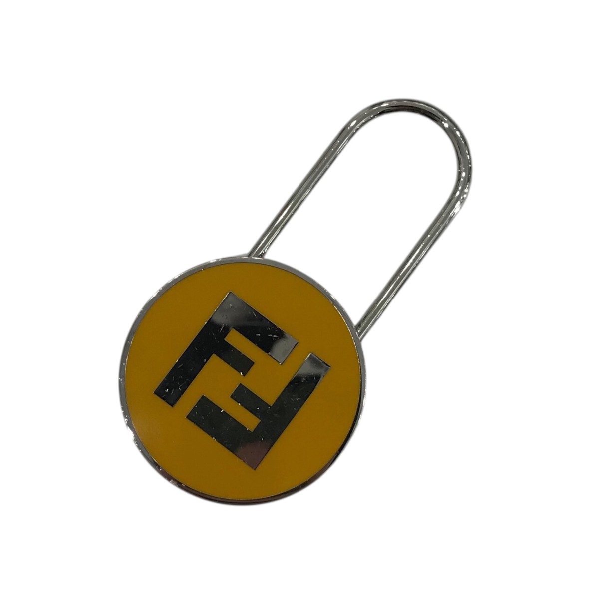 【中古】FENDI　キーリング イエロー×シルバー 【011025】（フェンディ）のサムネイル