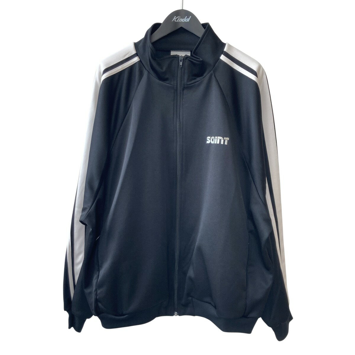 【中古】SAINT MICHAEL 24AW TRACK JACKET トラックジャケット SM-YS1-0000-072 ブラック サイズ:XL 【021025】(セントマイケル)
