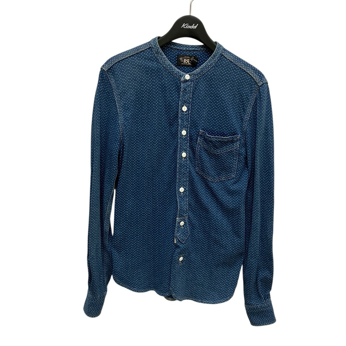 【中古】 RRLドット柄長袖シャツ...