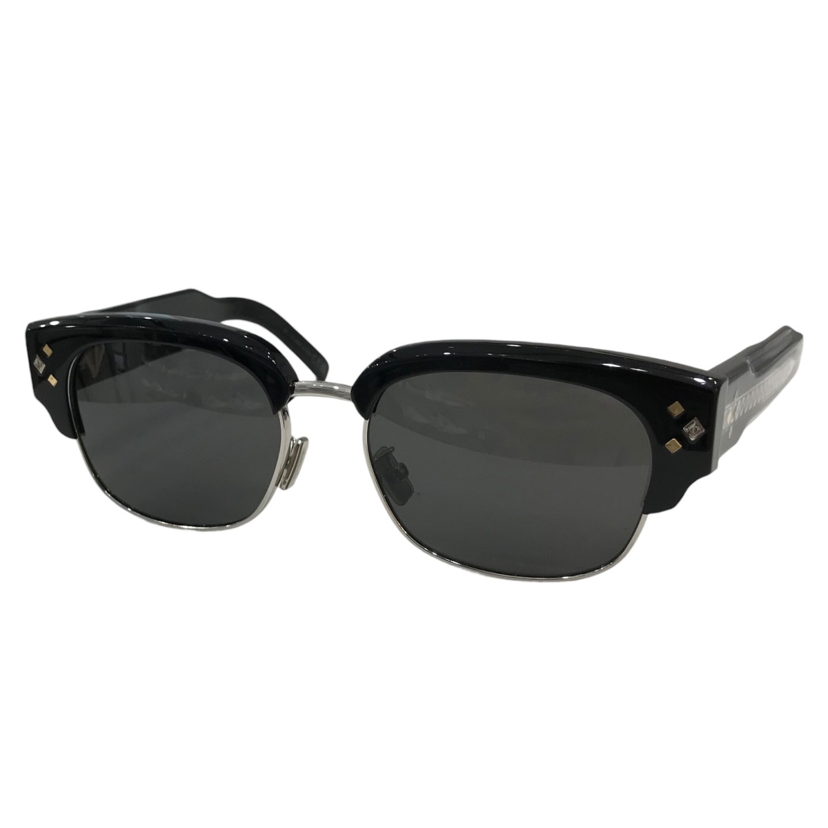【中古】Christian Dior「CD Diamond C1U」 サングラス ブラック サイズ：55口18 145【価格見直し】