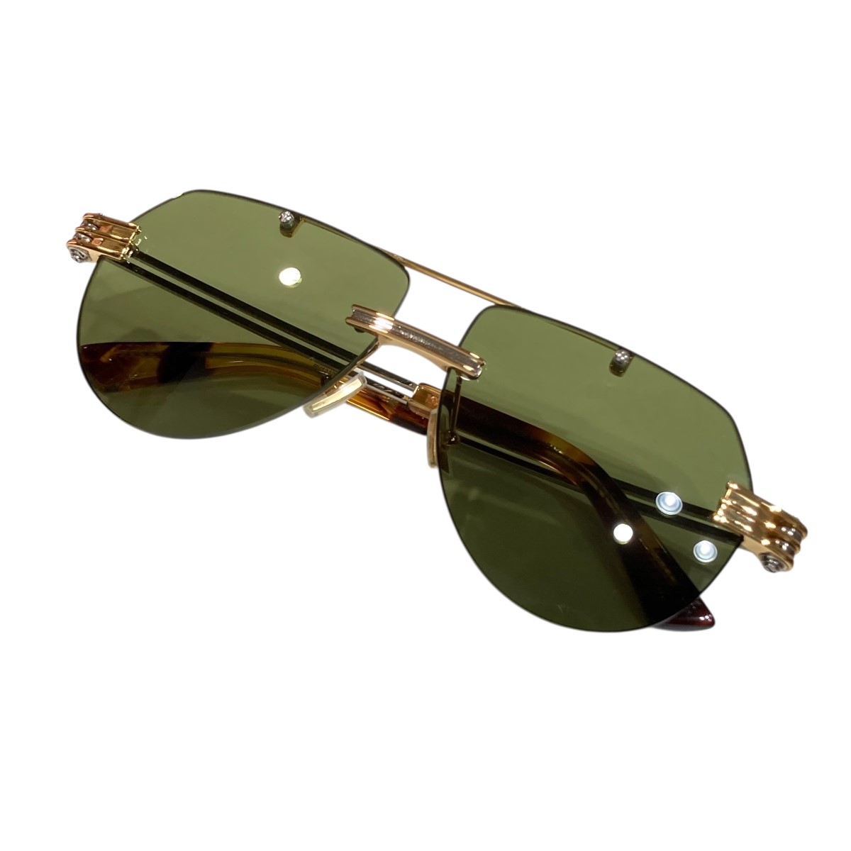 【中古】BOTTEGA VENETAサングラス BV1342S ゴールド【価格見直し】