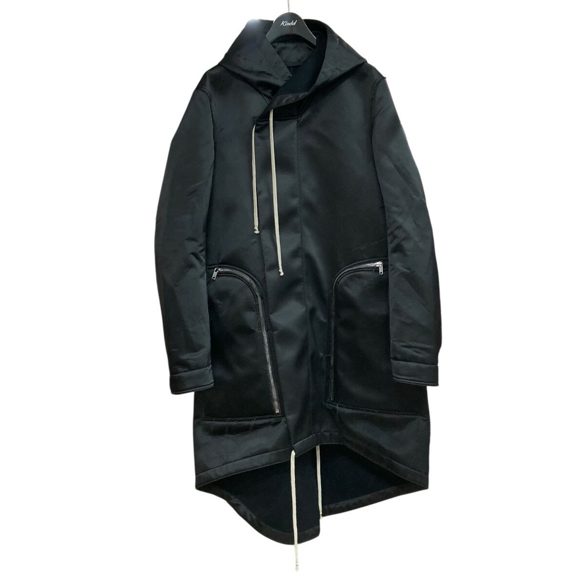 【中古】RICK OWENS　バウハウス フィッシュテールジップコート ブラック サイズ：50 【071025】（リックオウエンス）