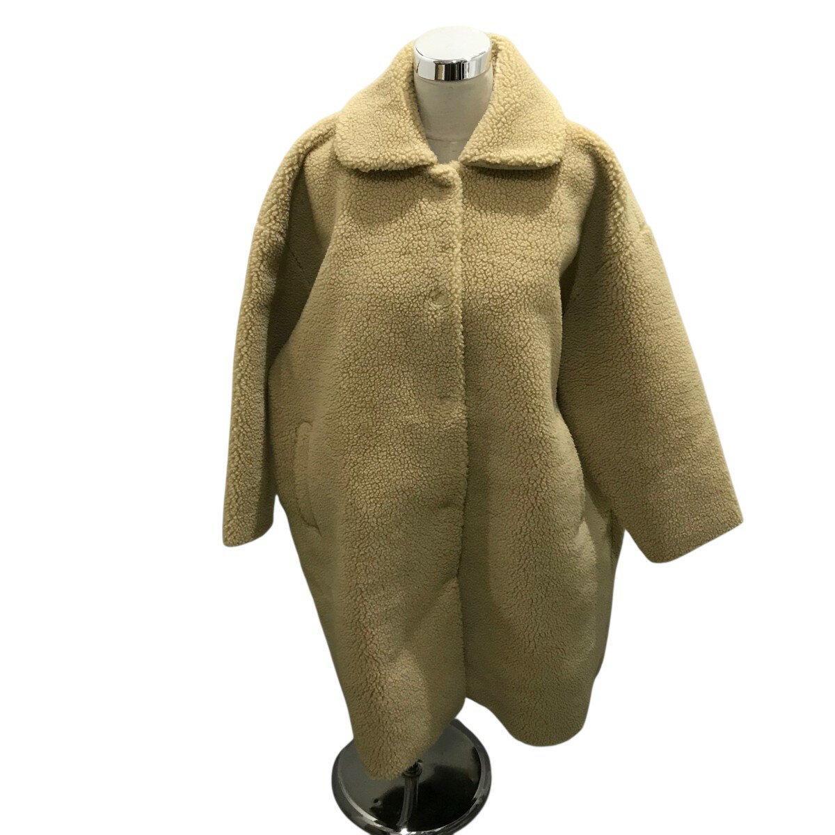 【中古】SHUSHU／TONG　【Faux fur coat】 ボアコート ベージュ サイズ：8 【081025】（シュシュトング）