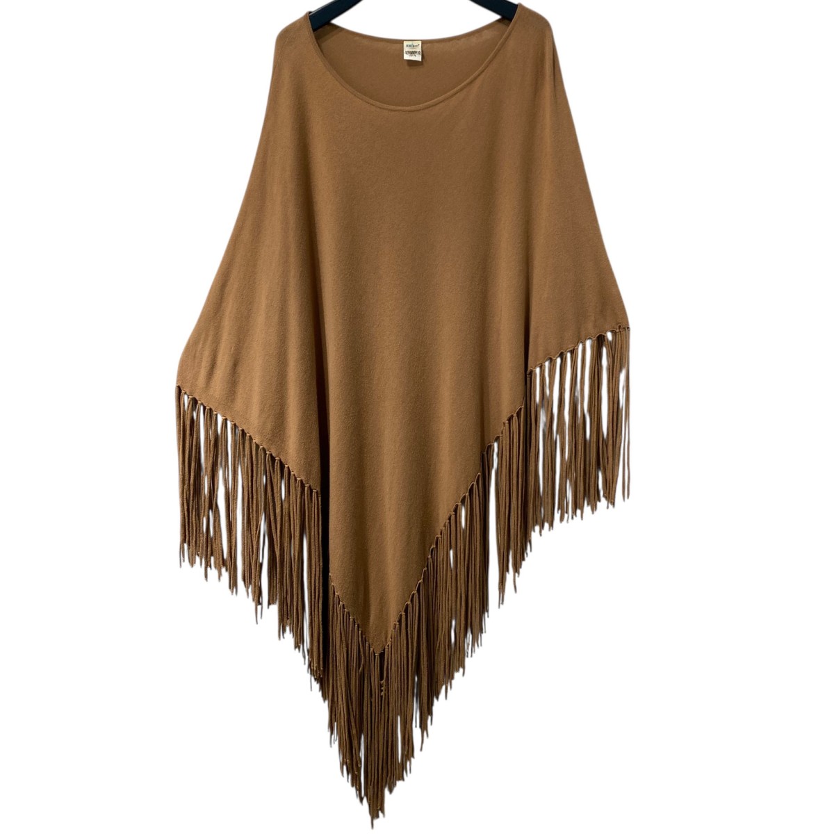 【中古】GOOD GRIEF!　Knit Fringe Ponchoニットフリンジポンチョ ブラウン サイズ：FREE 【091025】（グッド グリーフ）