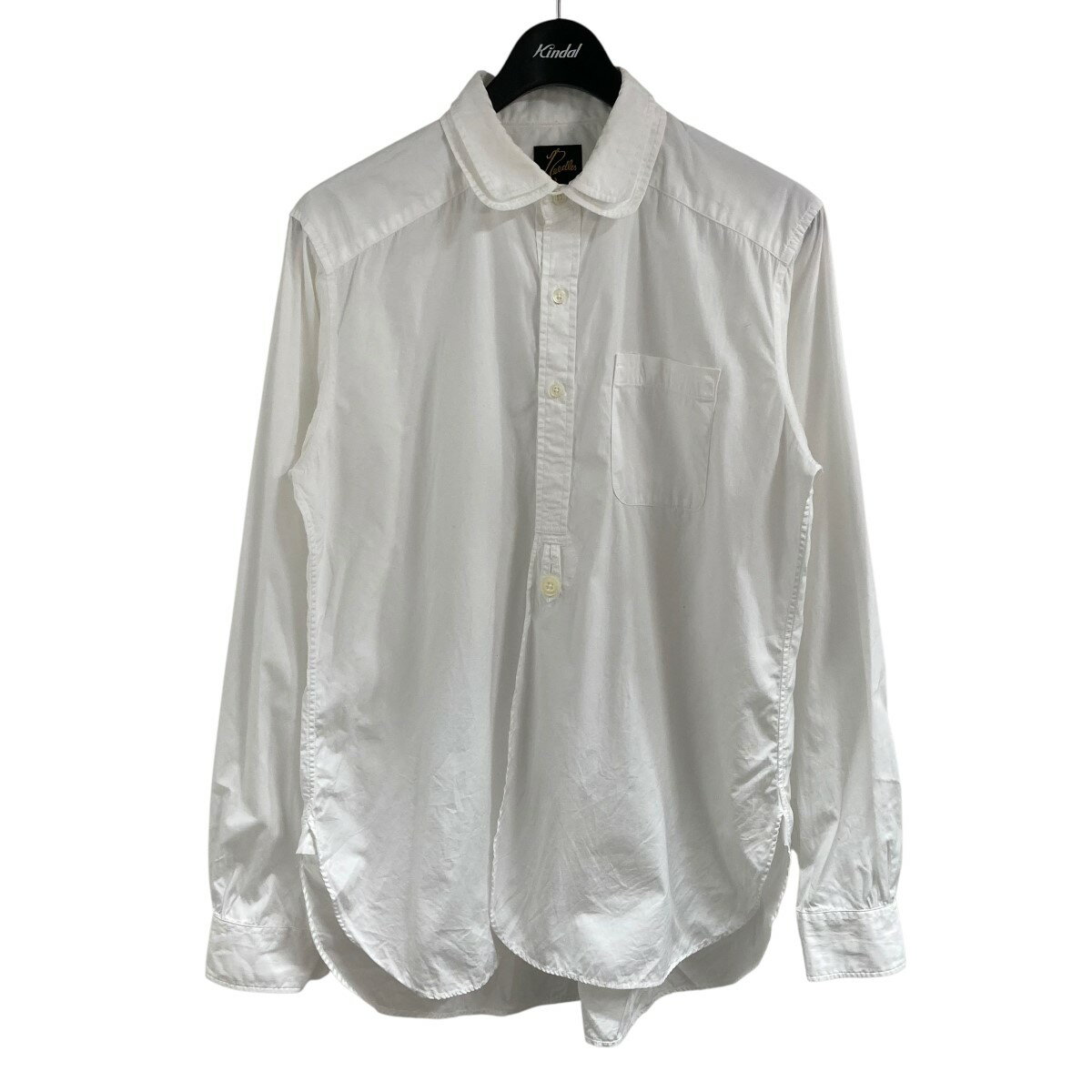 【中古】Needles丸襟ダブルカラーシャツ ホワイト サイズ：S【価格見直し】