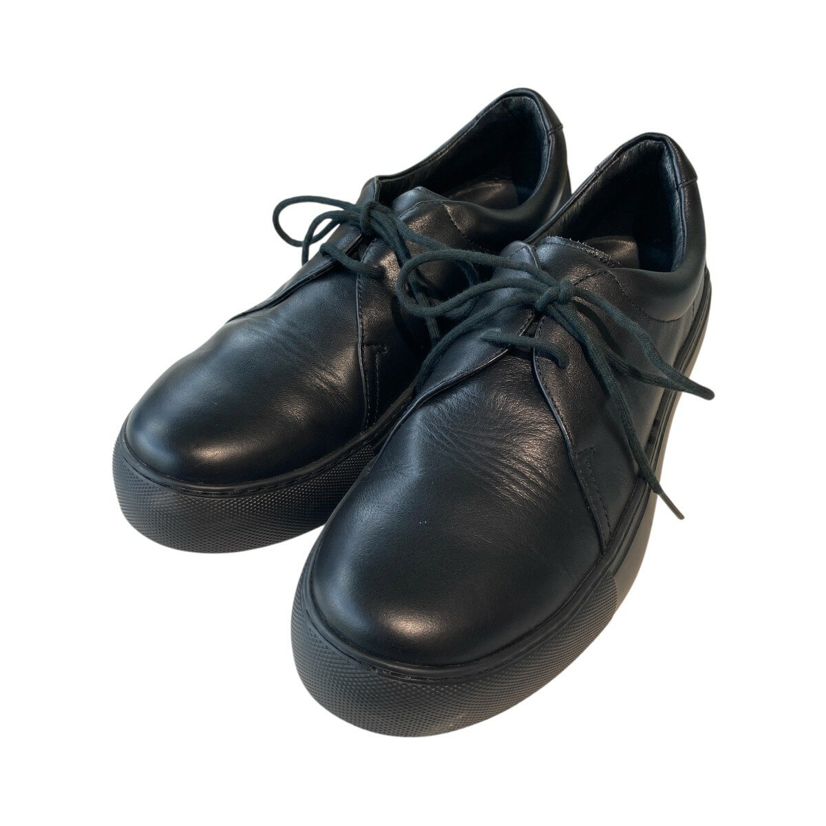 【中古】LAD MUSICIANSMOOTH LEATHER SNEAKER レザースニーカー 2220-910 ブラック サイズ：42【価格見直し】