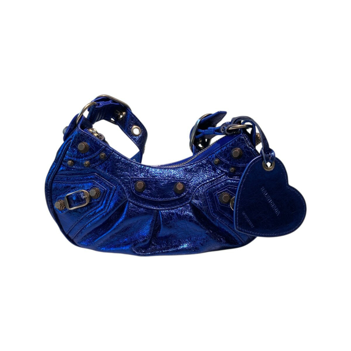 【中古】BALENCIAGA　ルカゴール ショルダーバッグ 671309 ブルー 【121025】（バレンシアガ）