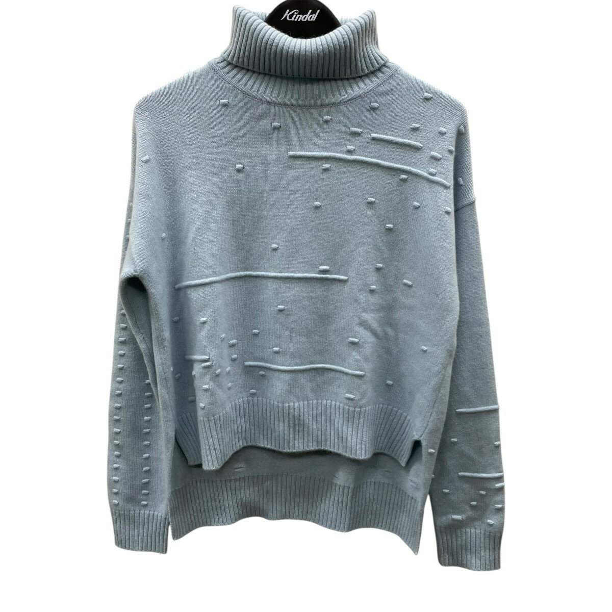 【中古】MYLAN　タートルネックニットセーター スカイブルー サイズ：不明 【121025】（マイラン）(4)