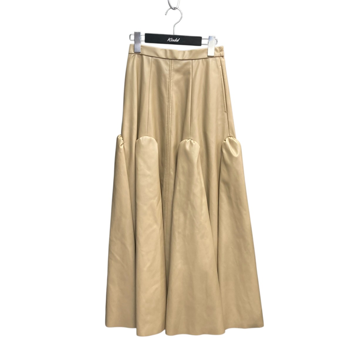 【中古】UN3D．ロングスカート 522250802501-01 ベージュ サイズ：36【価格見直し】(4)