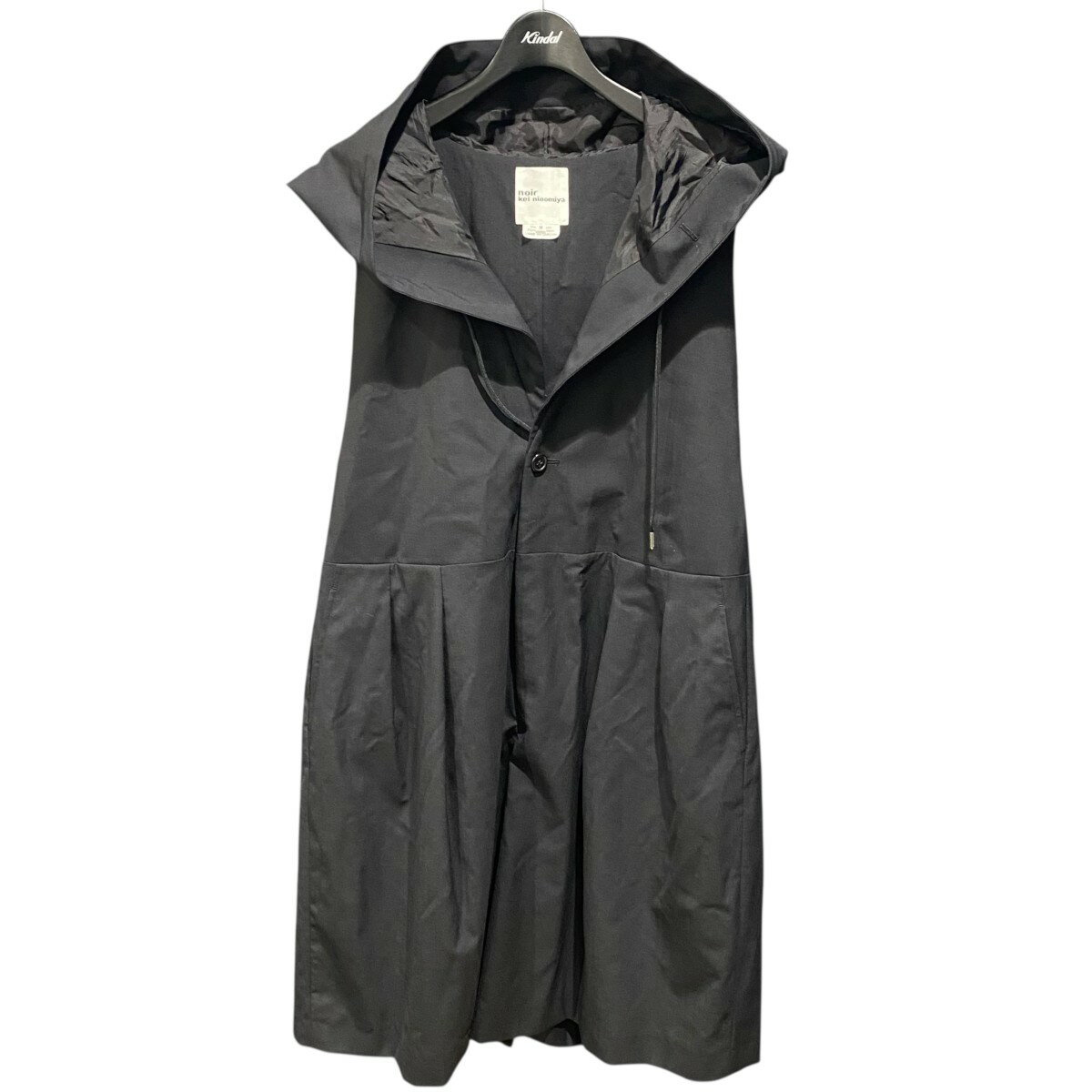 【中古】noir kei ninomiya25SS ウールトロオールインワン 3O-U002 ブラック サイズ：M【価格見直し】