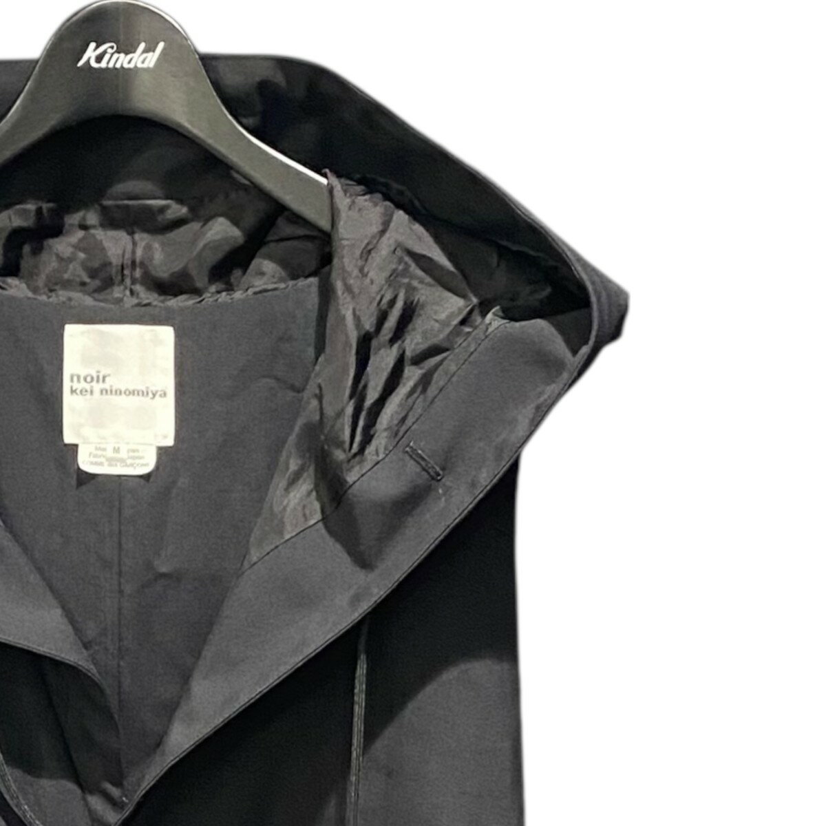 【中古】noir kei ninomiya25SS ウールトロオールインワン 3O-U002 ブラック サイズ：M【価格見直し】
