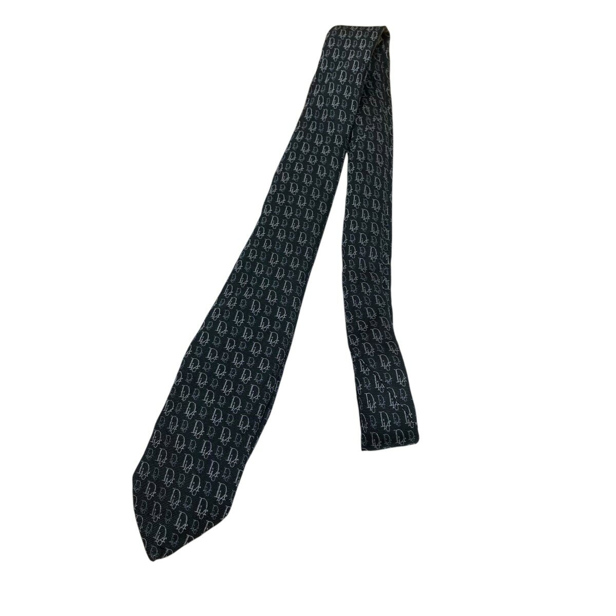 【中古】DIORオブリークネクタイ ブラック サイズ：-【価格見直し】
