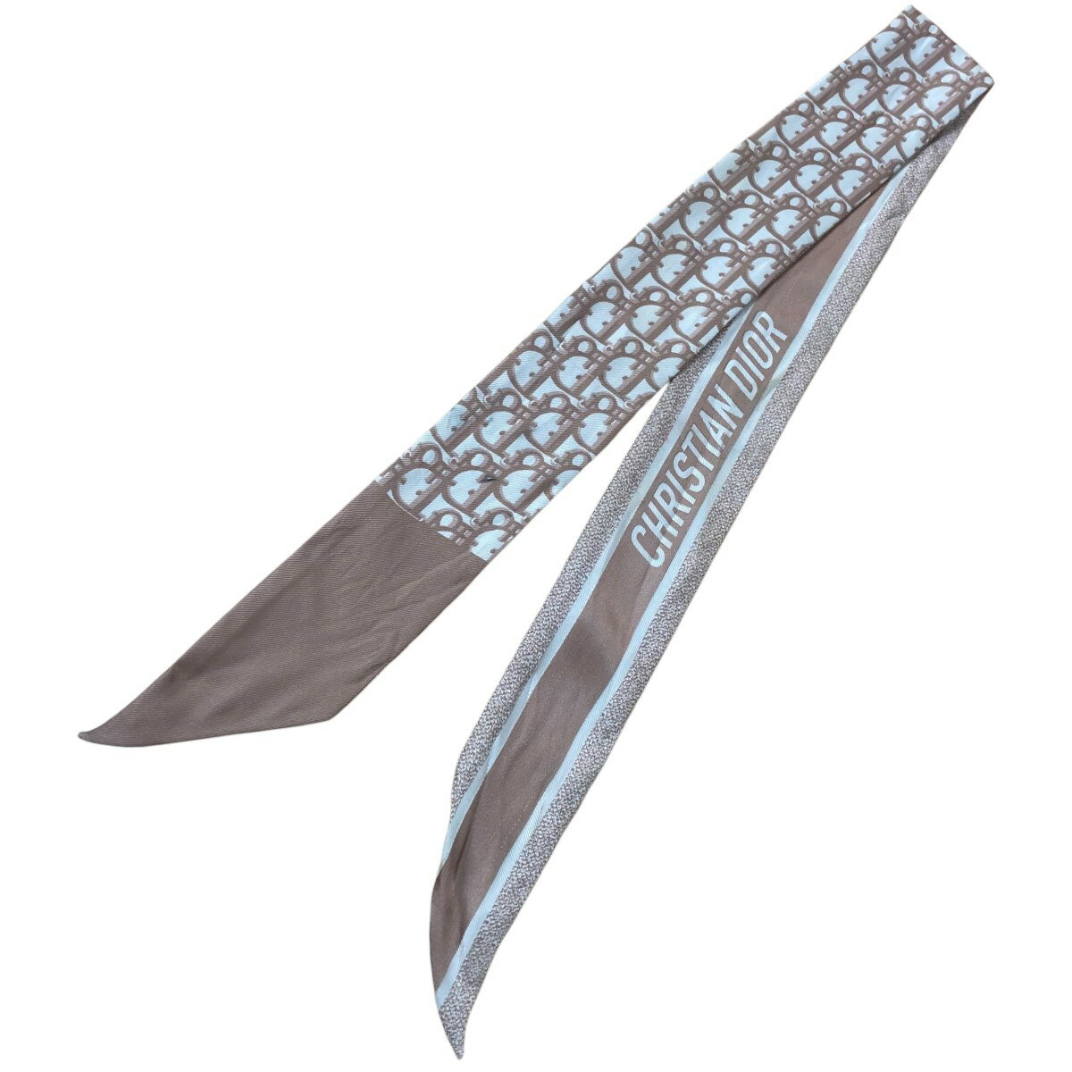 【中古】Christian Diorオブリークスカーフ ピンク サイズ：-【価格見直し】