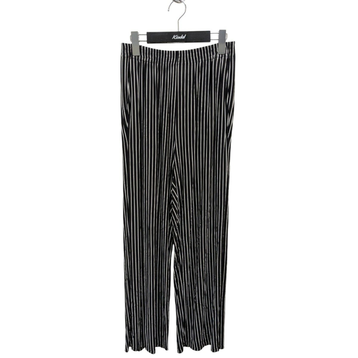 【中古】MM6 Maison Margiela　Striped Wide Pant ストライプ ワイドパンツ S52KAO260 ブラック×ホワイ..