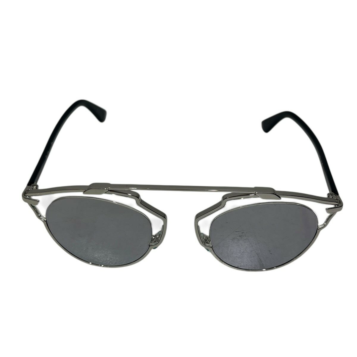 【中古】Christian Dior　so real サングラス シルバー サイズ：48-22-140 【201025】（クリスチャンディオール）