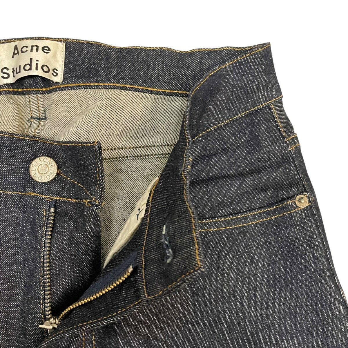 【中古】ACNE STUDIOS　ACE RAW GOTHIC ストレッチデニムパンツ インディゴ サイズ：29 【211025】（アクネストゥディオズ）