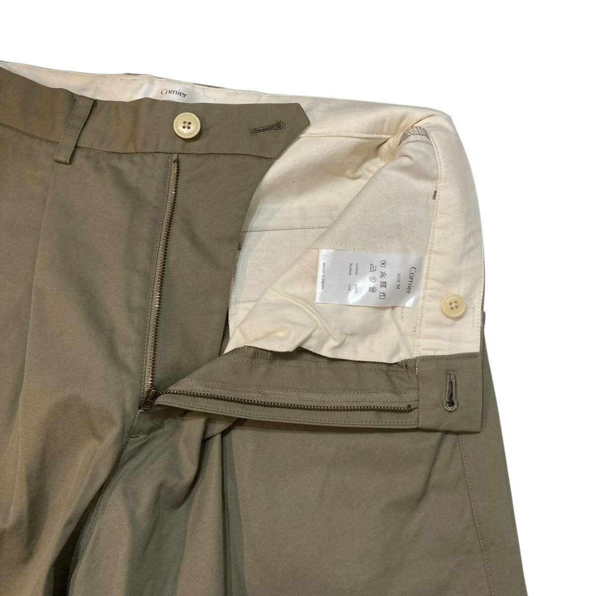 【中古】cornierスラックスパンツ グレージュ サイズ：M【価格見直し】