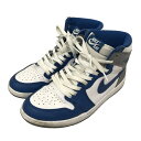 【中古】NIKE Air Jordan 1 High OG True Blue スニーカー DZ5485-410 ブルー×ホワイト サイズ:8.5 【23102...